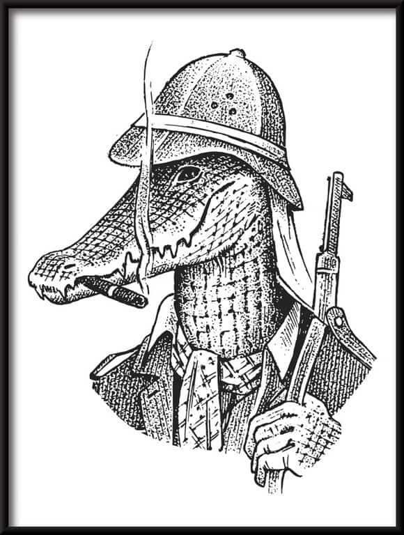 Plakat Aligator na Polowaniu