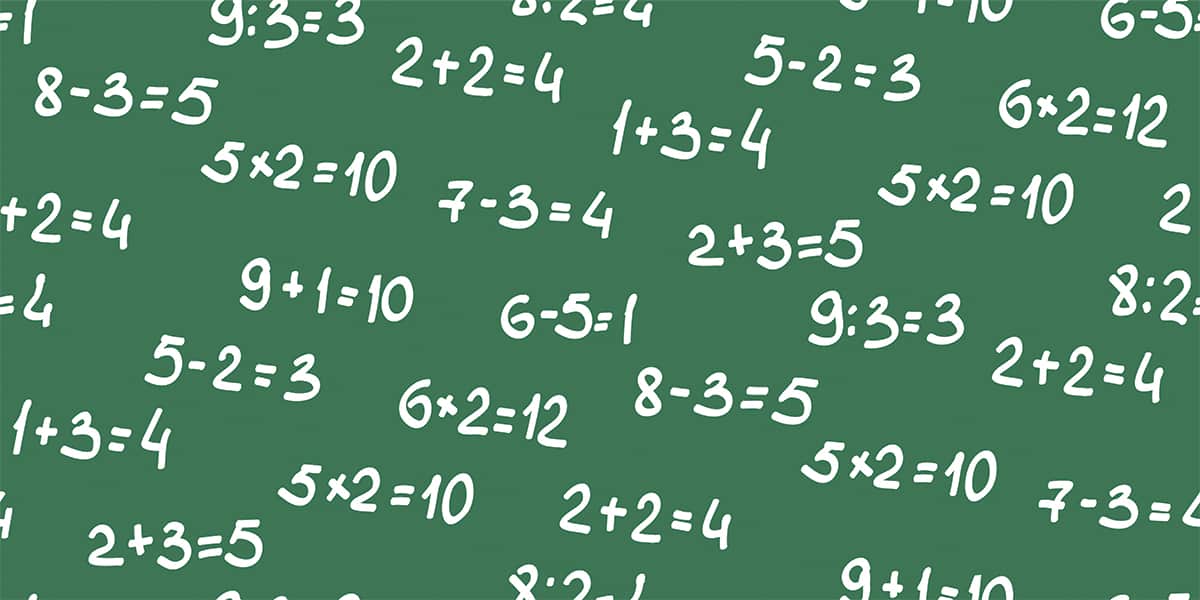 Fototapeta Tablica Matematyczna