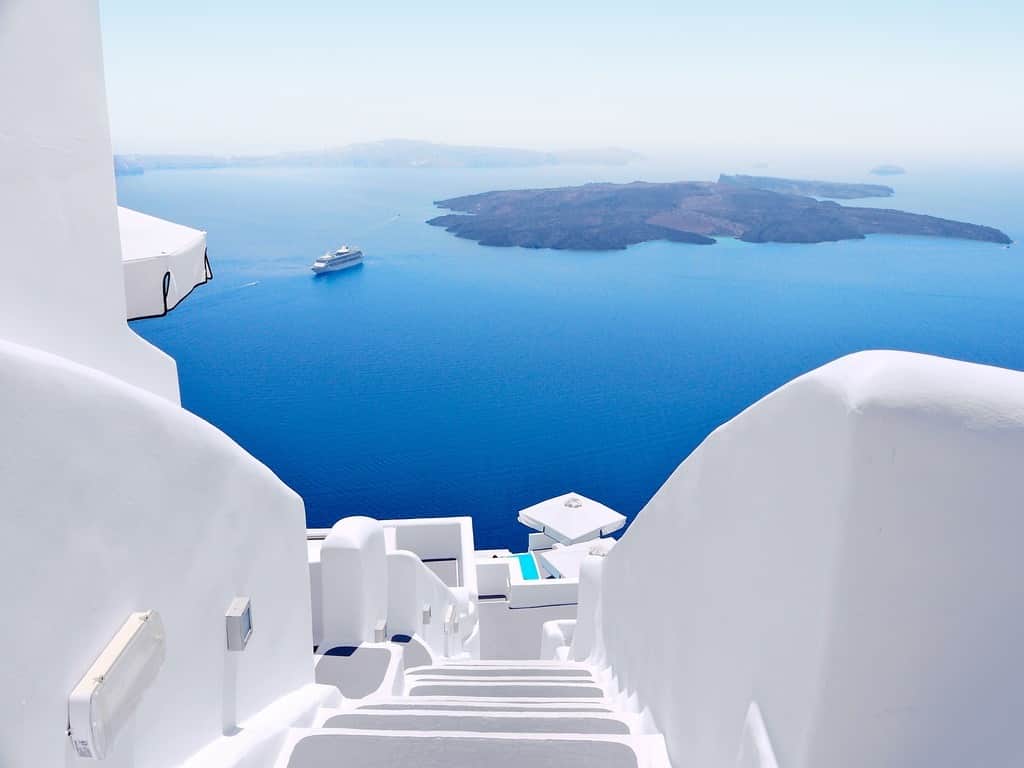 Fototapeta Białe Santorini