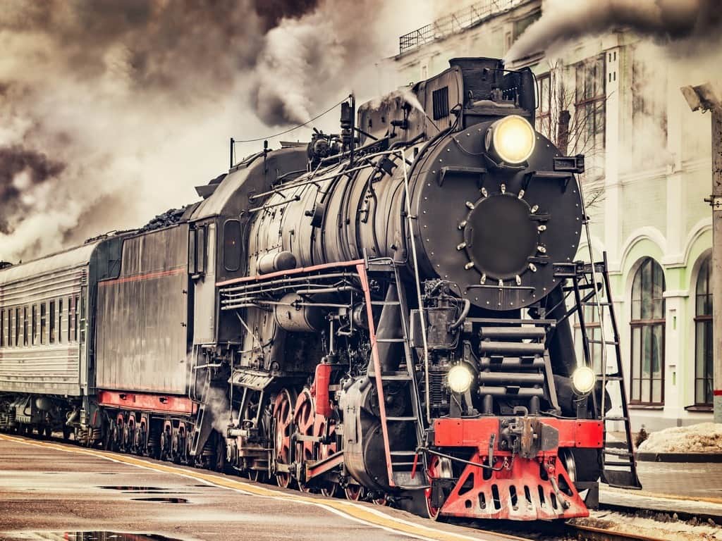 Fototapeta Pociąg Retro