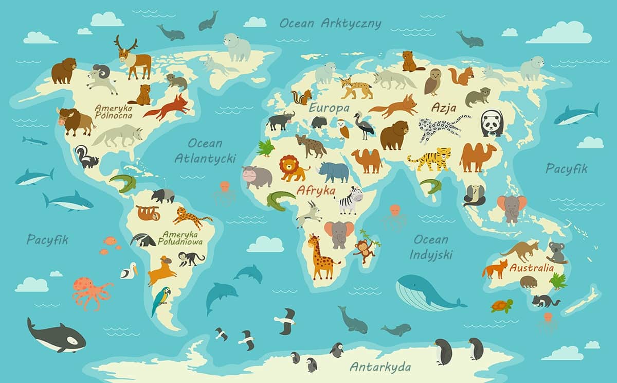 Fototapeta Mapa Świata