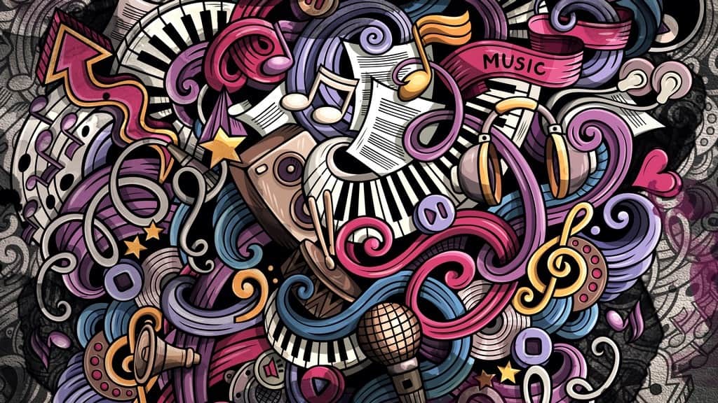 Fototapeta Muzyczne Ilustracje