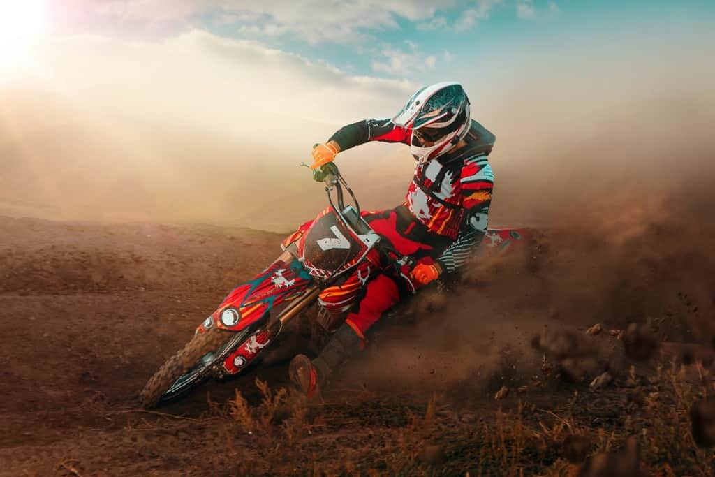 Fototapeta Zawodnik Motocrossu