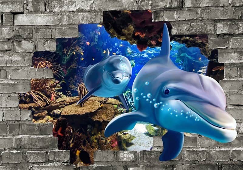 Fototapeta Delfin 3D