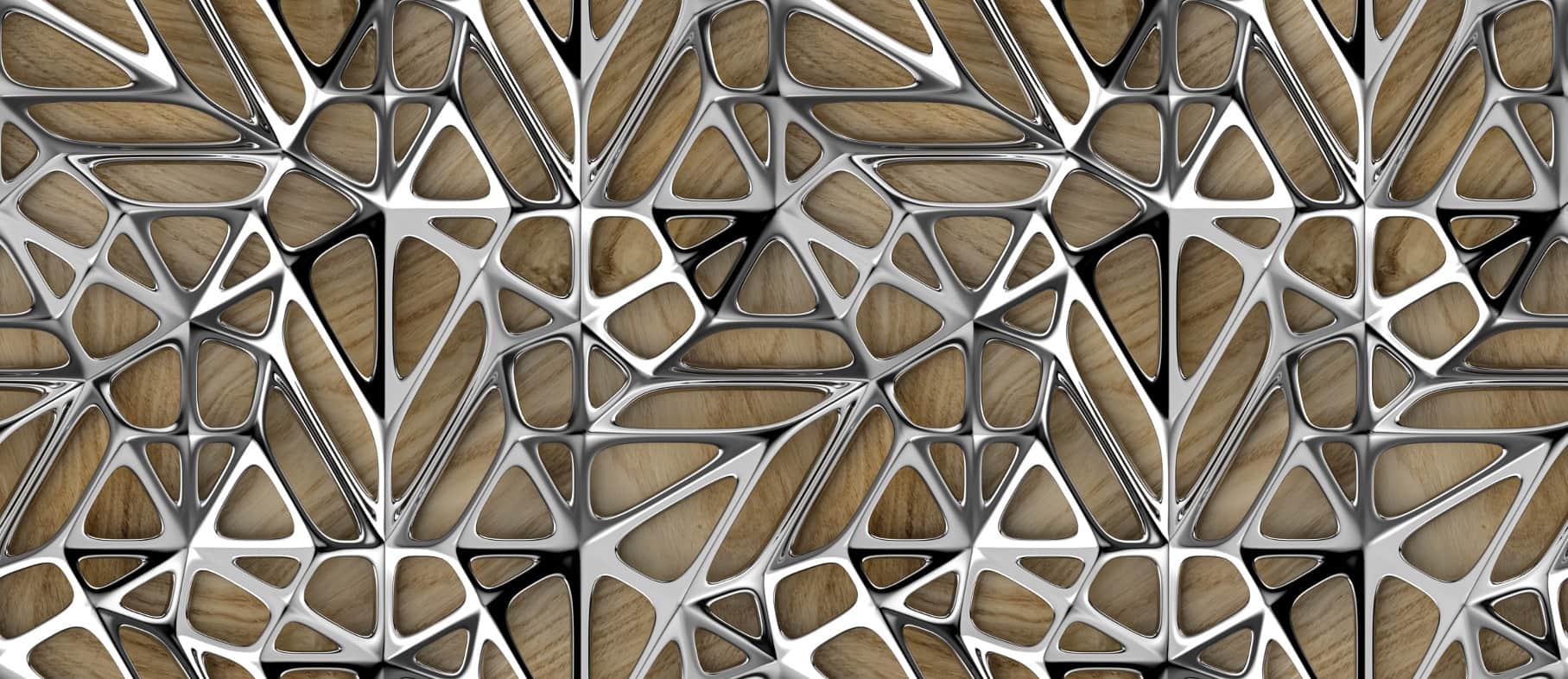 Fototapeta Srebro 3D