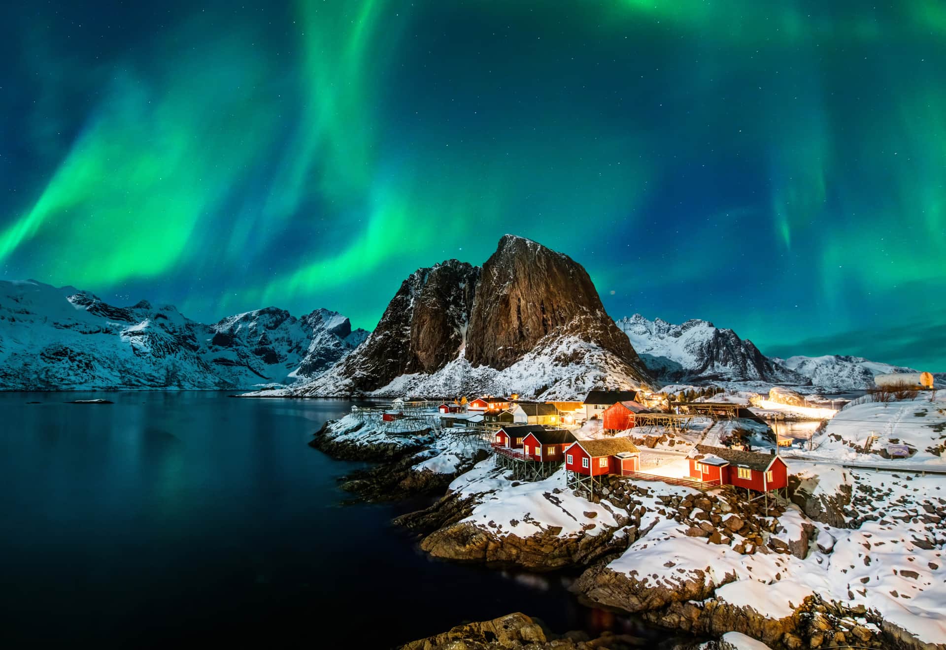 Fototapeta Zorza Nad Norwegią