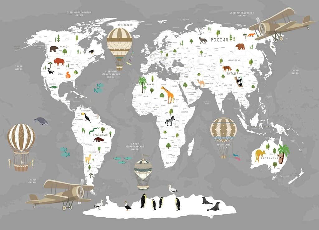 Fototapeta Mapa Dziecięca