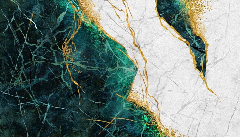 Fototapeta Zielony Marmur