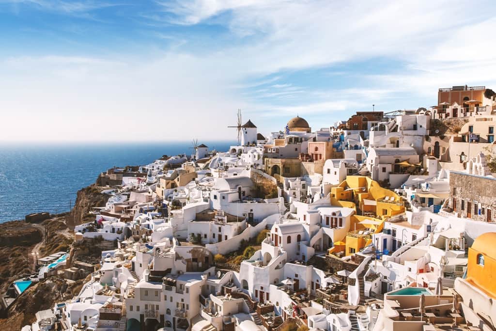 Fototapeta Widok Na Santorini