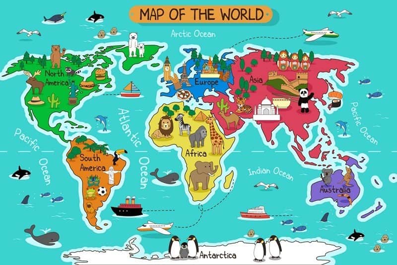 Fototapeta Mapa Świata
