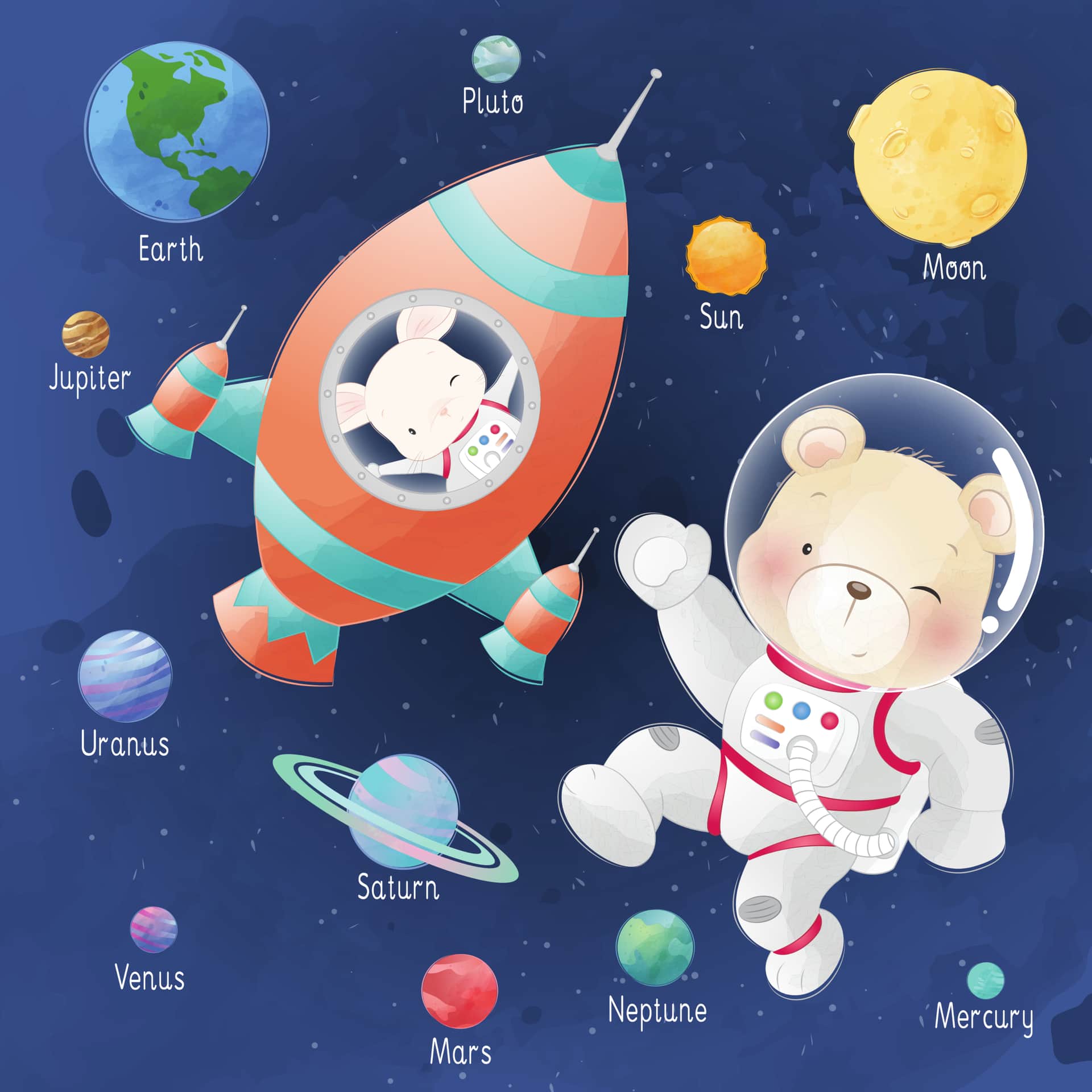 Fototapeta Dziecięca Astronomia