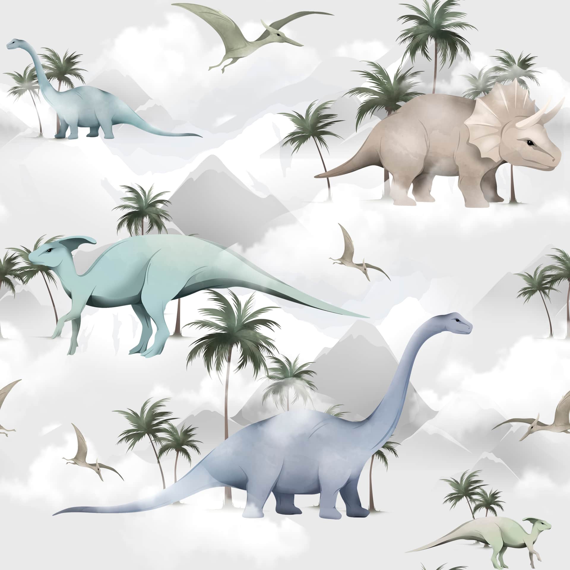 Fototapeta Dinozaury I Pterodaktyle