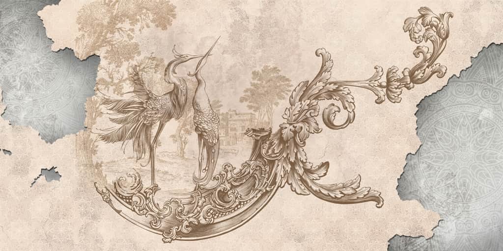 Fototapeta Barokowy Ornament w 3D