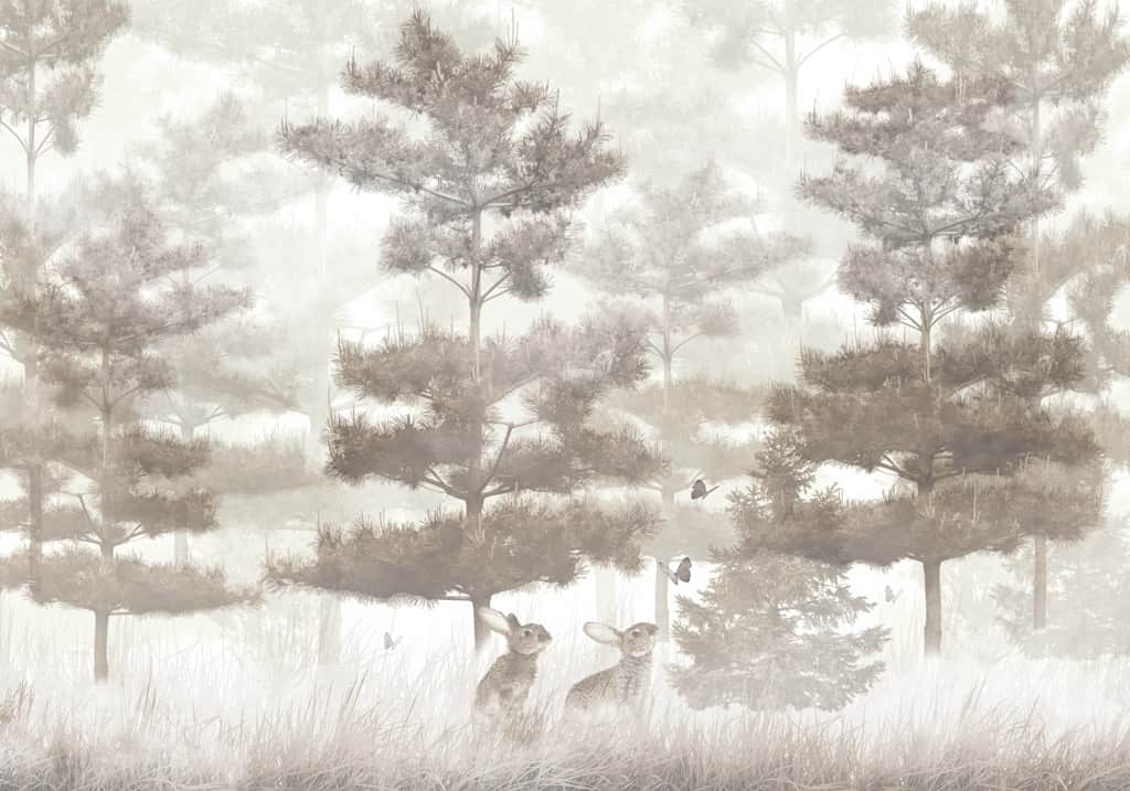 Fototapeta Szaraki Wśród Drzew