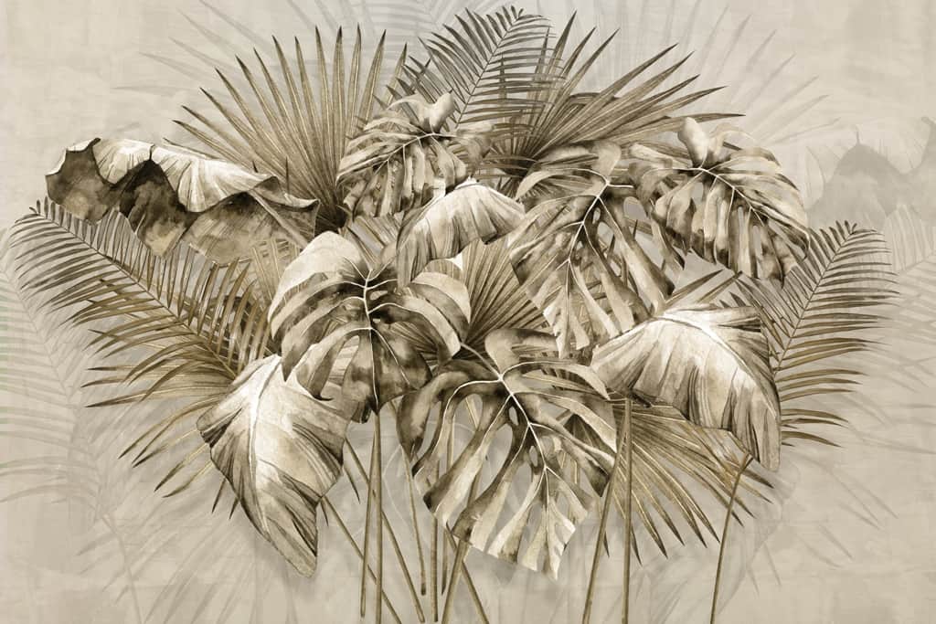 Fototapeta Złote Liście Palm
