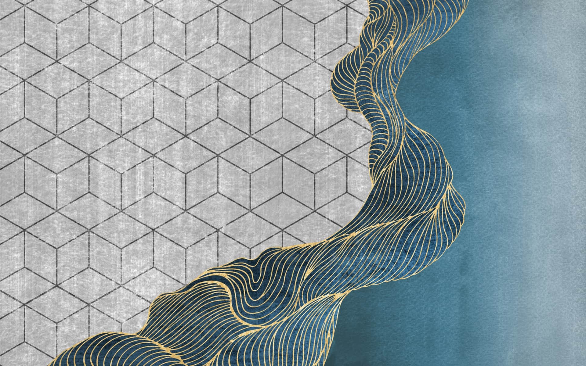 Fototapeta Geometria I Fale