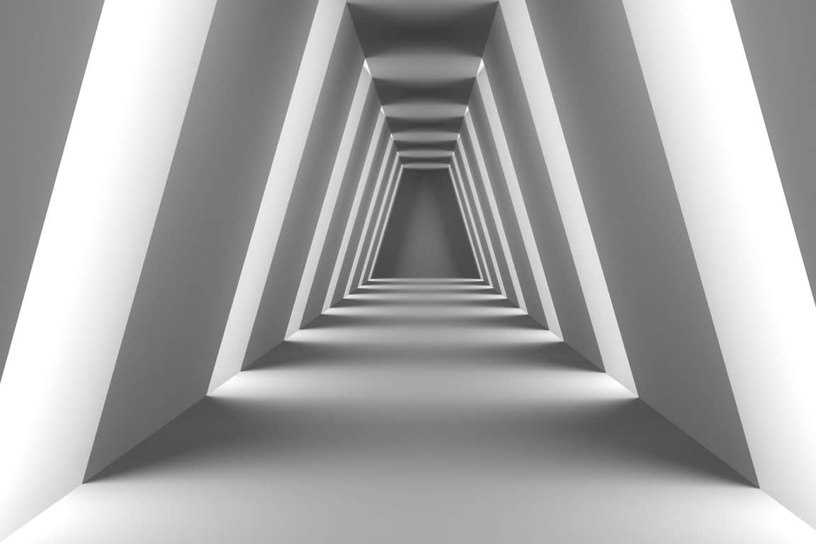 Fototapeta Korytarz 3D