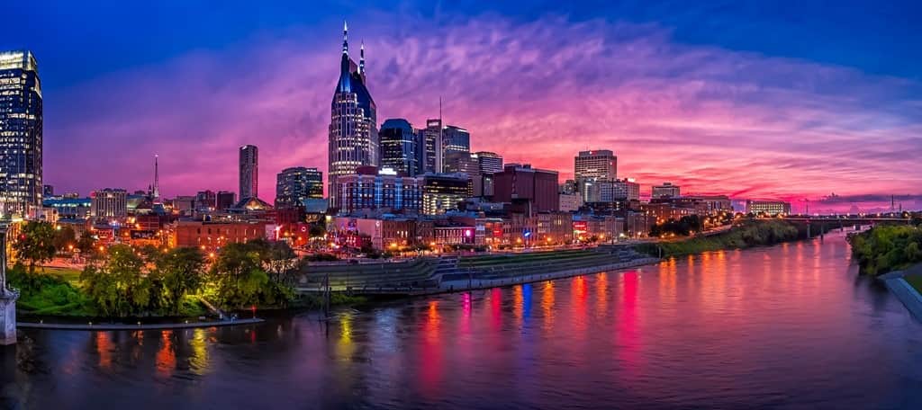 Fototapeta Nashville Nocą