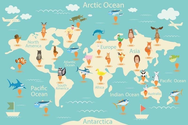 Fototapeta Mapa Świata