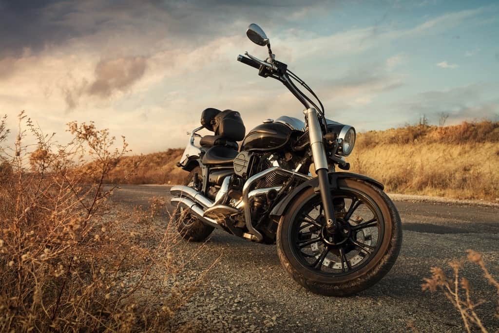Fototapeta Motocykl na Szosie