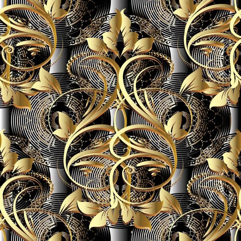Fototapeta Złoty Geometryczny Wzór