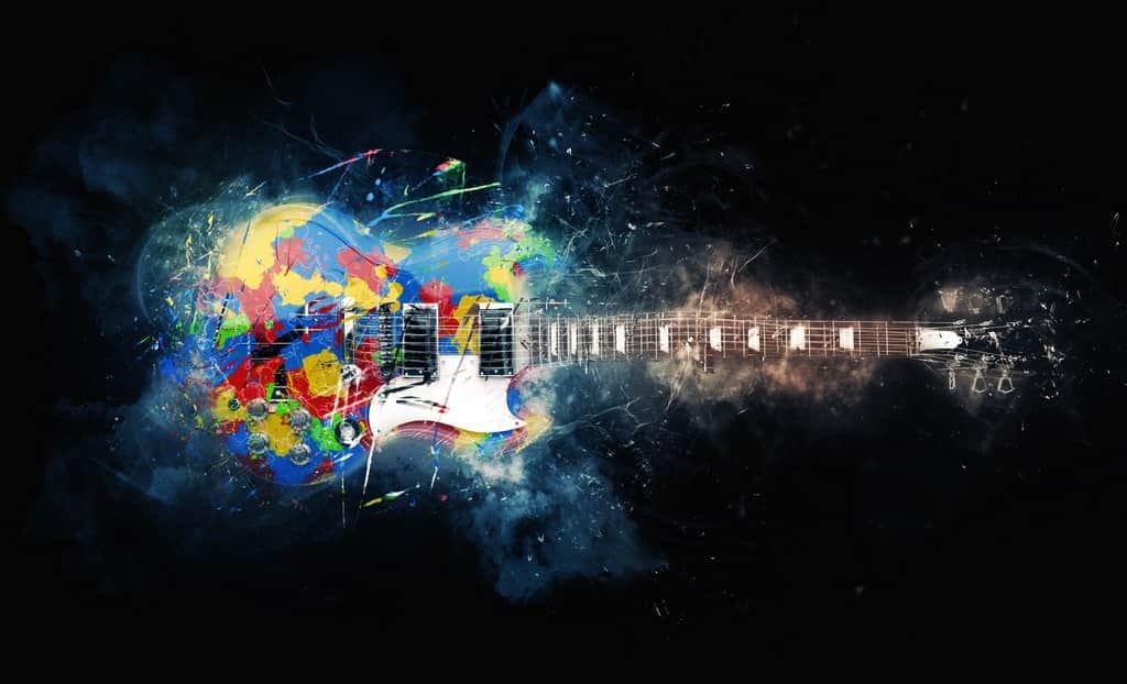 Fototapeta Kolorowa Gitara