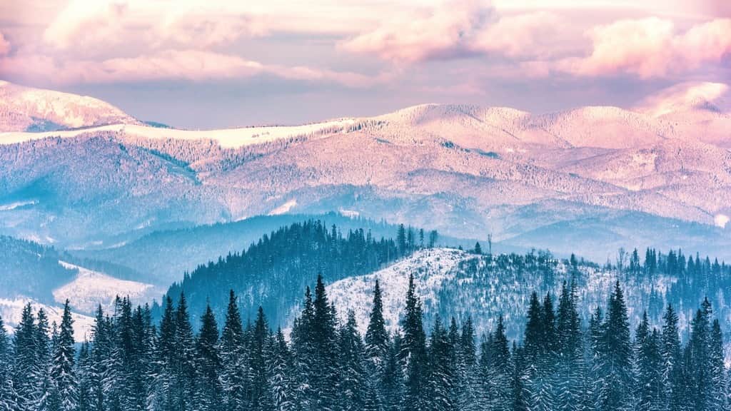 Fototapeta Zaśnieżone Góry