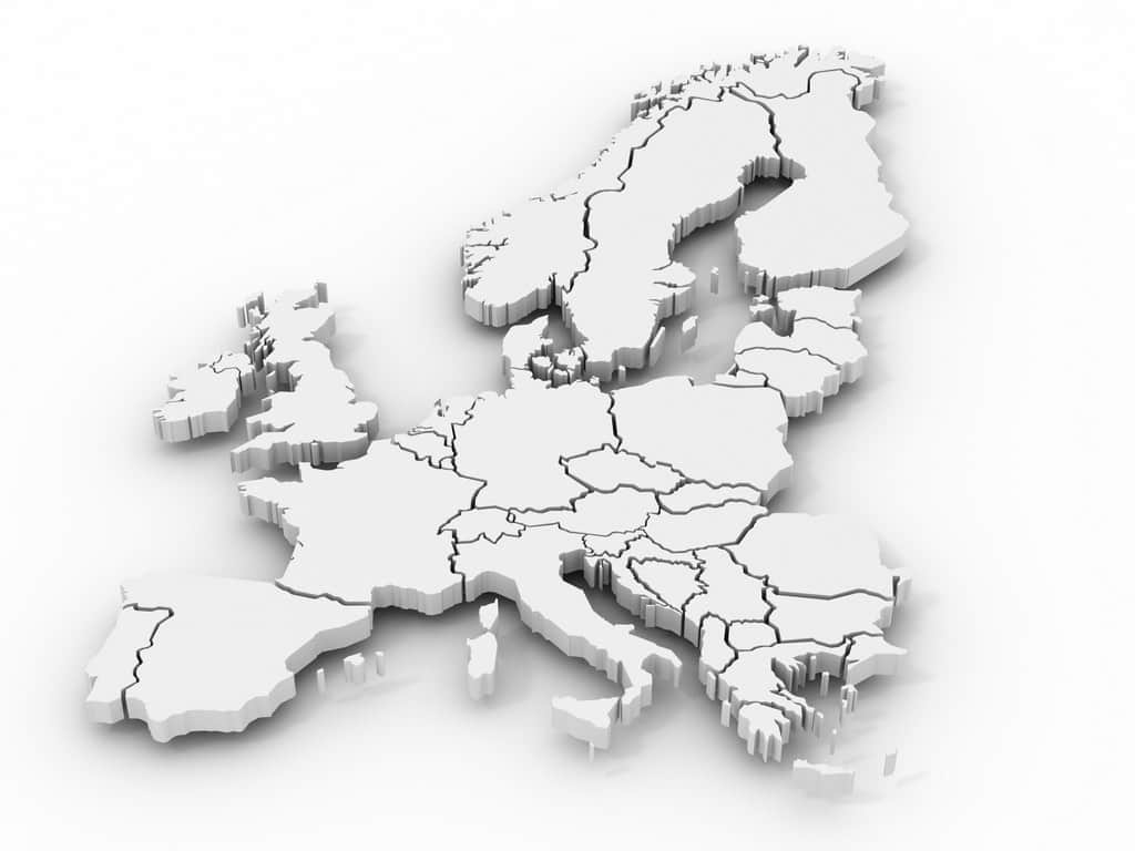 Fototapeta Mapa Europy