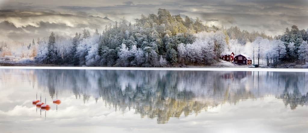 Fototapeta Zimowe Jezioro