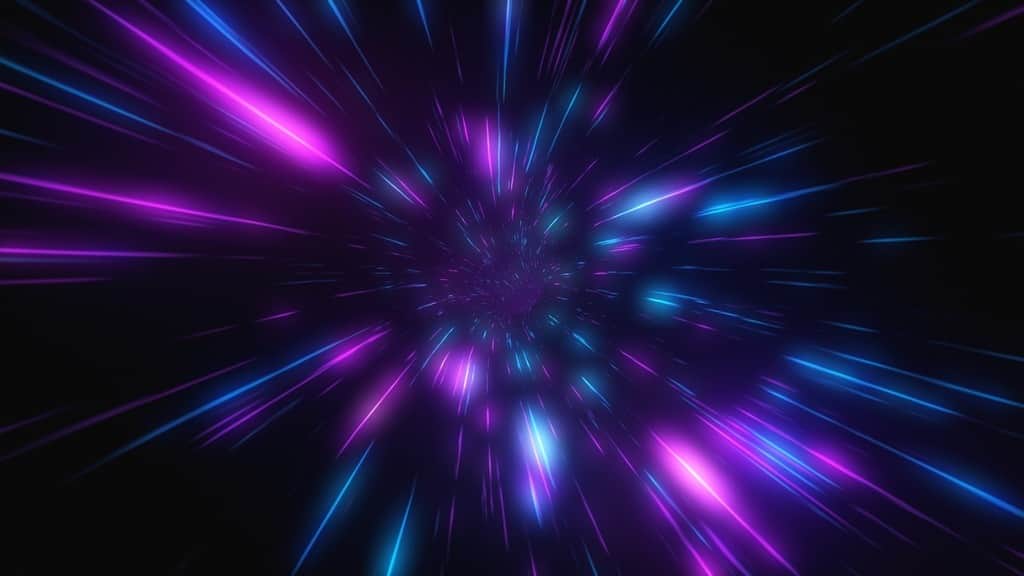 Fototapeta Neonowy Tunel