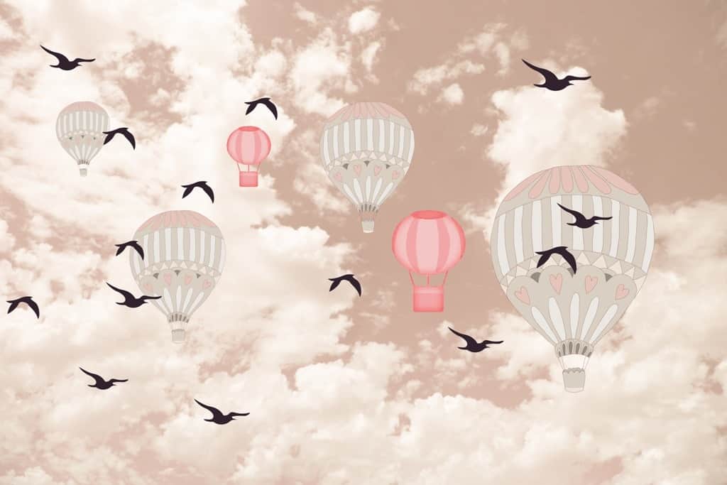 Fototapeta Balony Wśród Ptaków