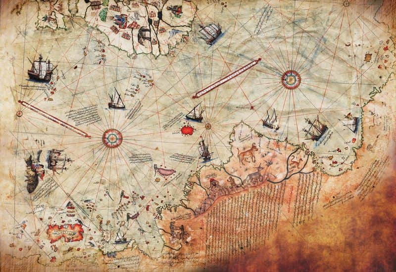 Fototapeta Mapa ze Statkami