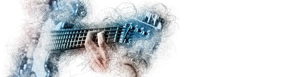 Fototapeta Mężczyzna Grający na Gitarze