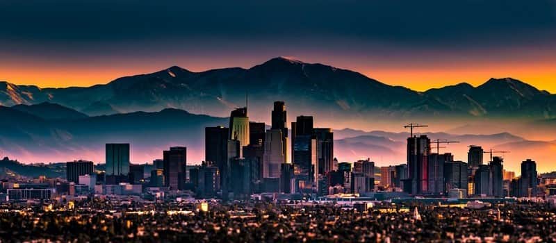 Fototapeta Los Angeles Nocą