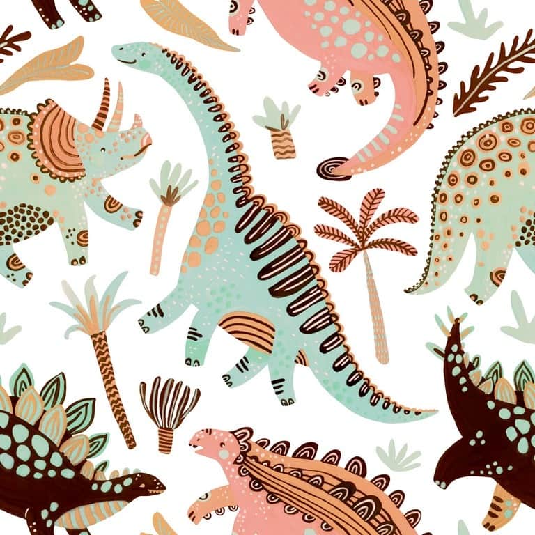 Fototapeta Kreskówkowe Dinozaury