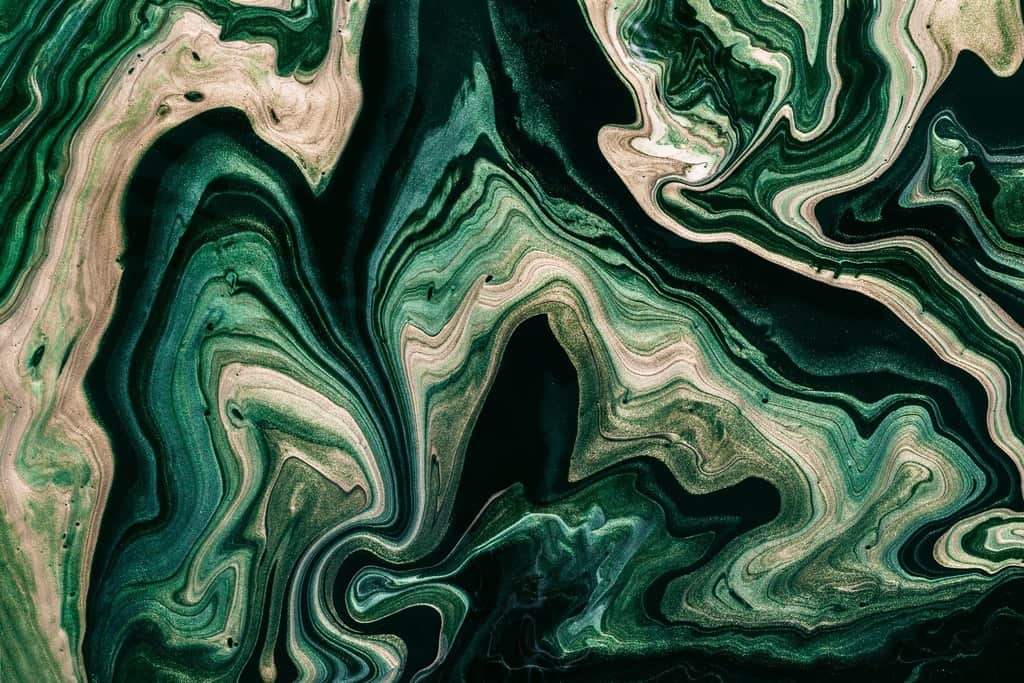 Fototapeta Ciemnozielone Fale