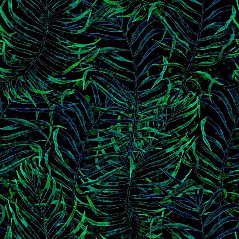 Fototapeta Neonowe Liście Palmowe