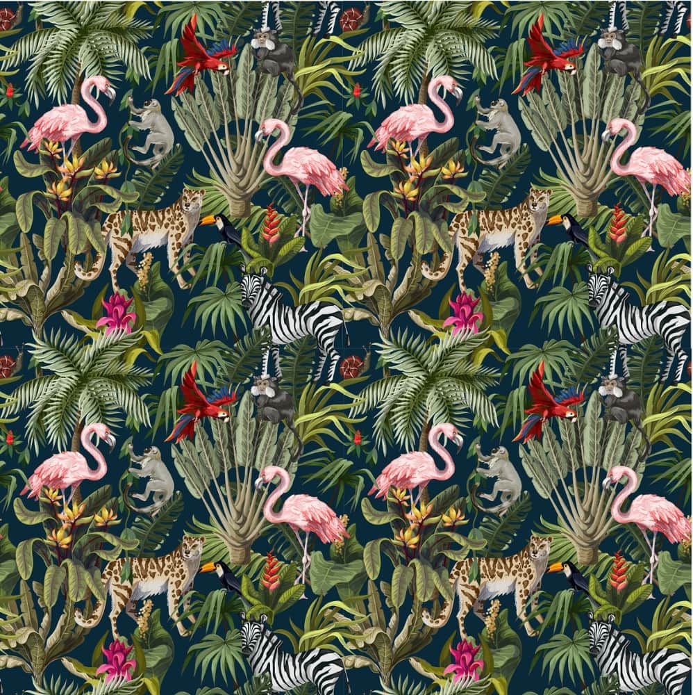 Fototapeta Flamingi i Małpy