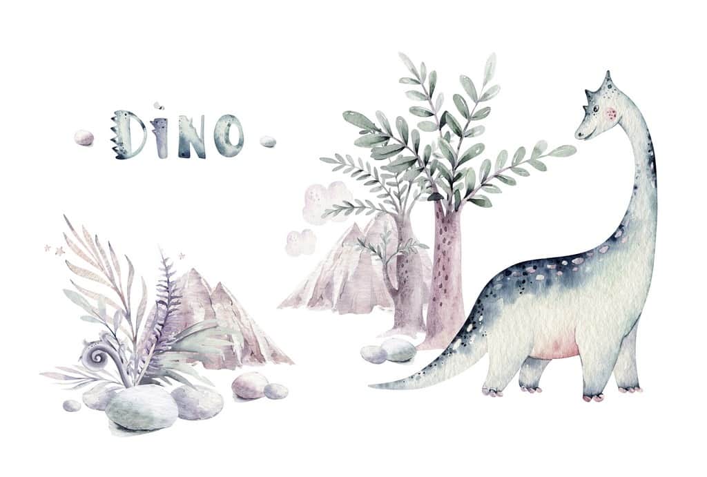 Fototapeta Ilustracja Mały Dinozaur