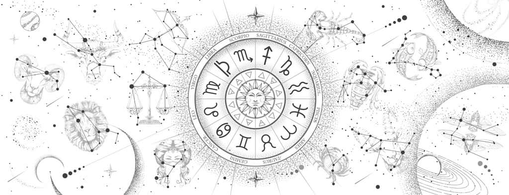 Fototapeta Koło ze Znakami Zodiaku