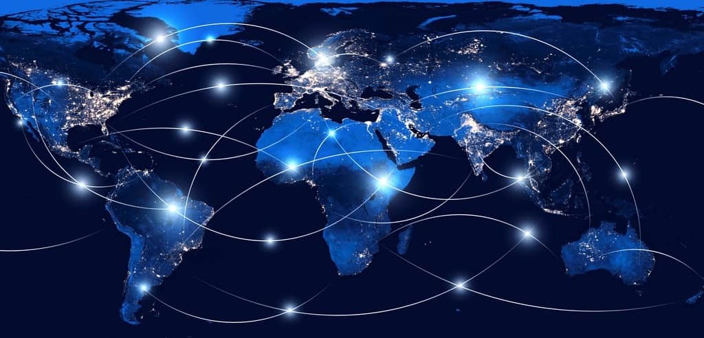 Fototapeta Globalna Sieć Komunikacyjna