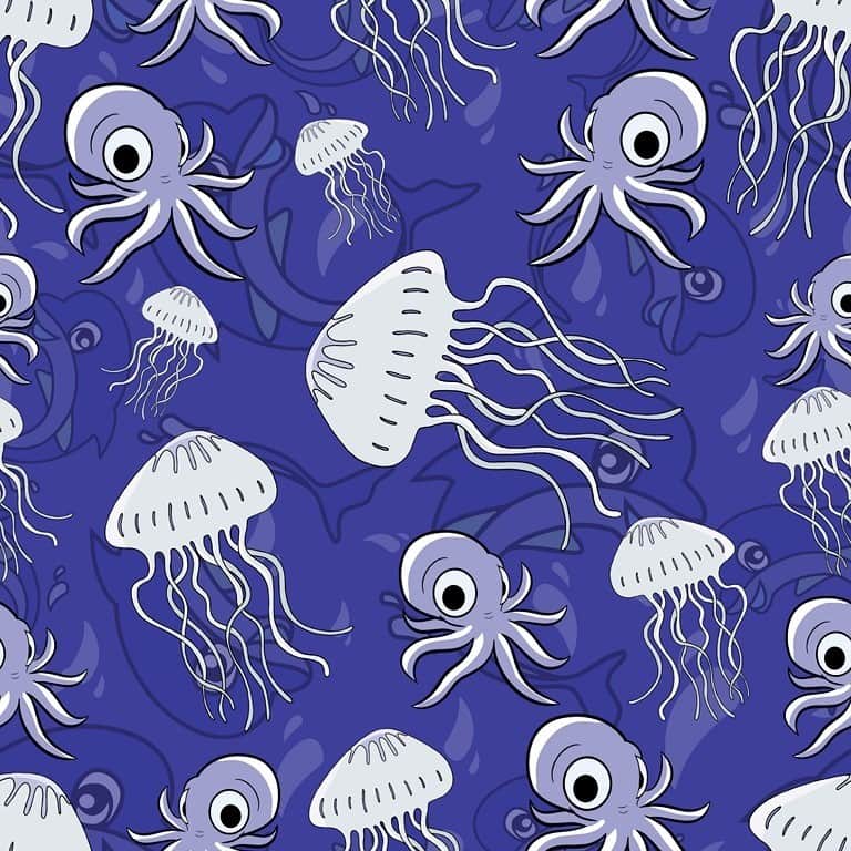 Fototapeta Meduzy- fioletowy
