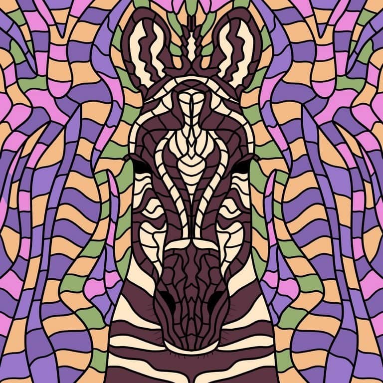Fototapeta Zebra Graffiti