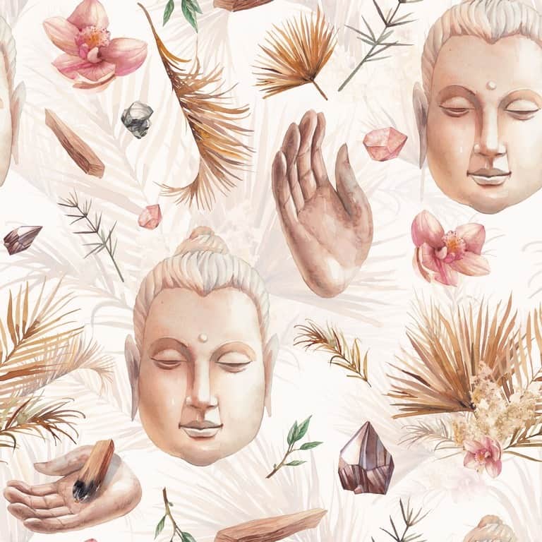 Fototapeta Budda i Dłonie