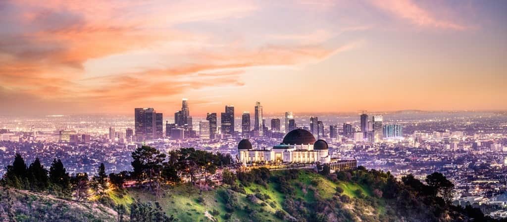 Fototapeta Los Angeles o Świcie