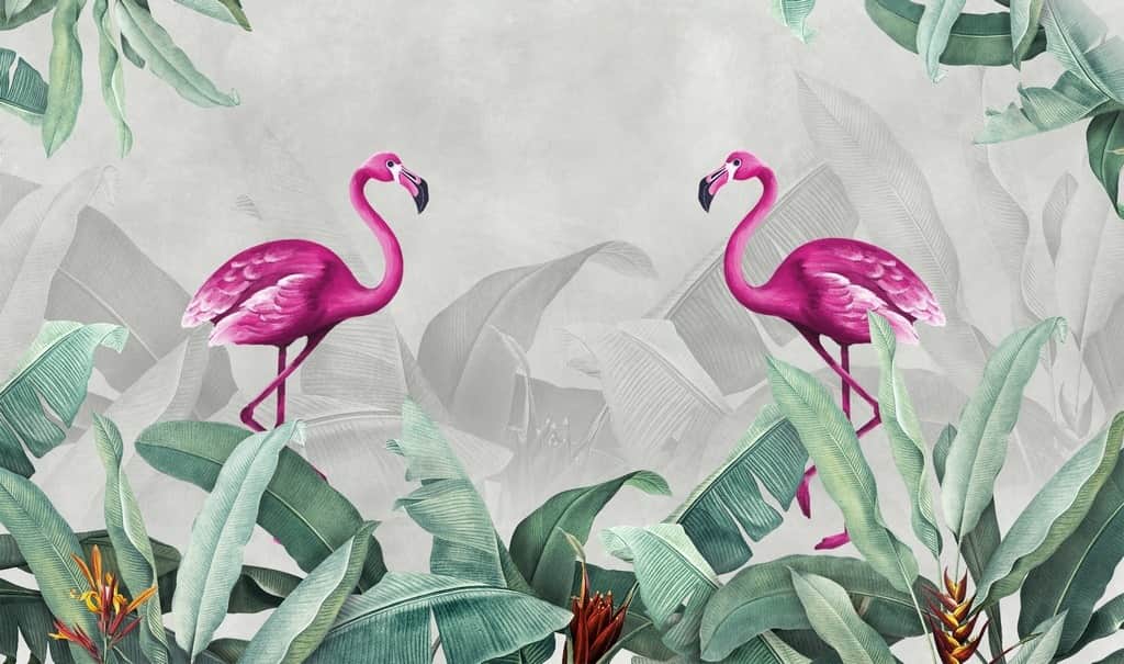 Fototapeta Dwa Flamingi