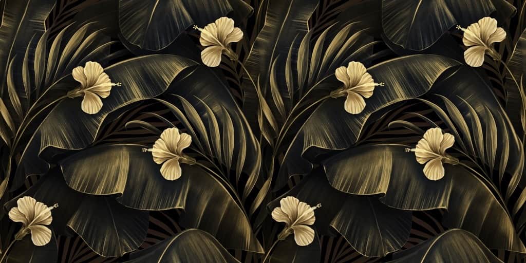 Fototapeta Złoty Hibiskus
