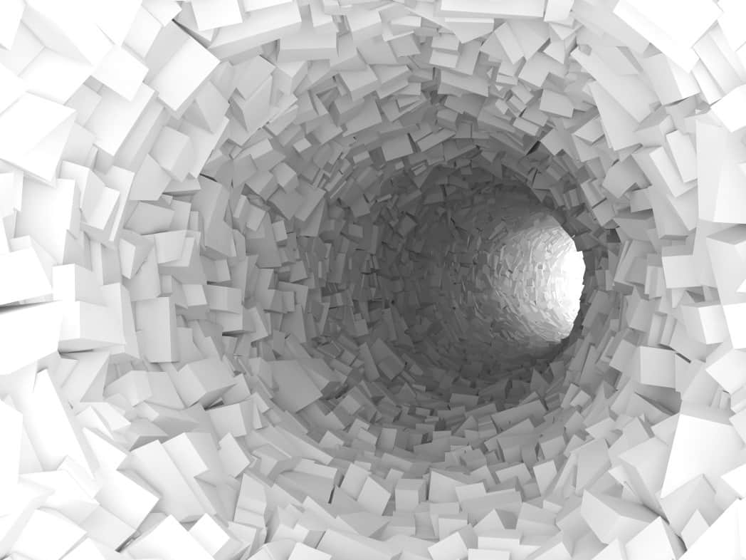 Fototapeta Tunel z Kostek