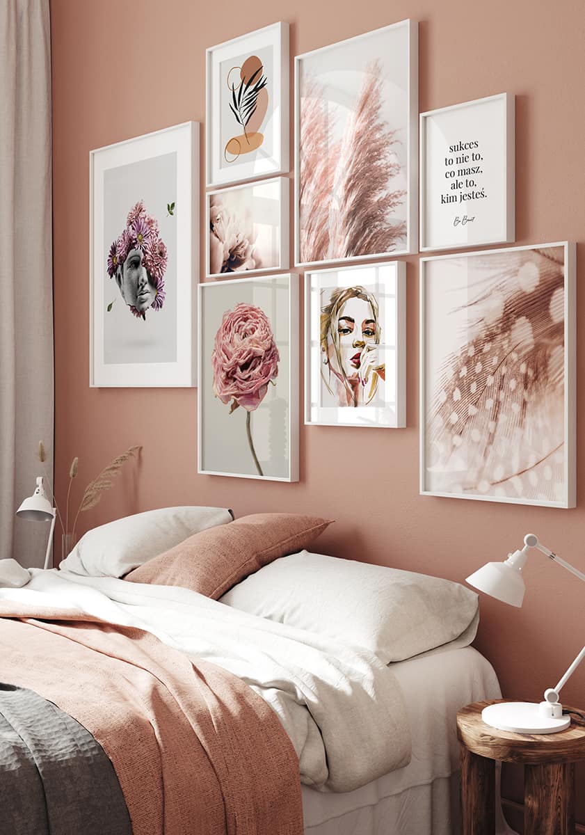 Mockup,Frame,In,Simple,Bedroom,Background,,3d,Render