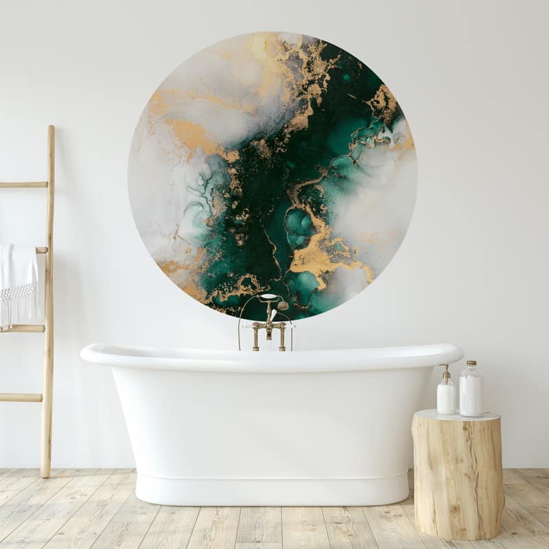 Modern bathroom. Interior mock-up. 3d render.
